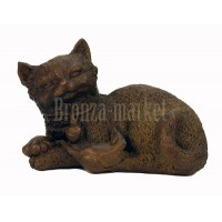 Скульптура "Котёнок и мышка"