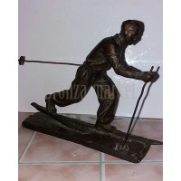Статуэтка антикварная "Лыжник (30-е годы)"