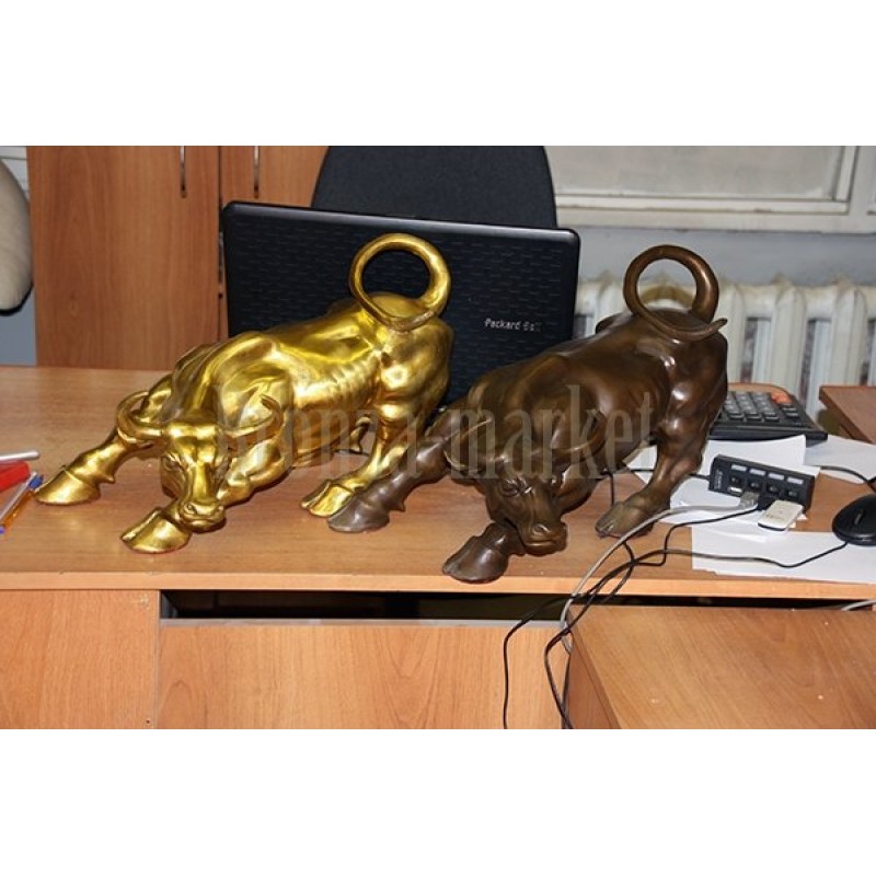 Скульптура Бык биржевой (огромный, корич.)