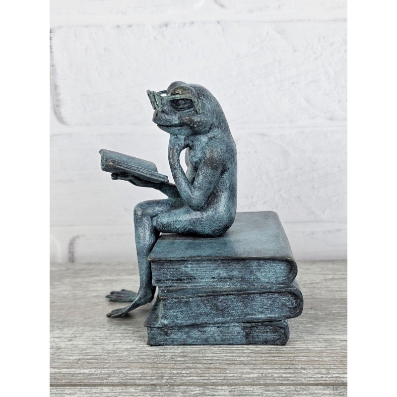 Лягушка читает книги