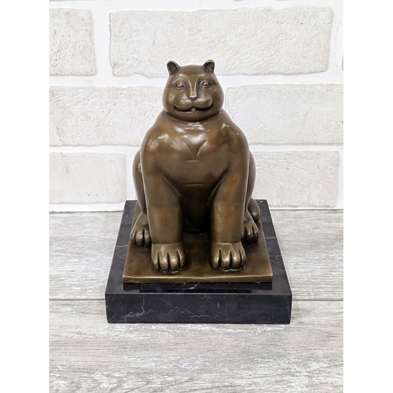 Сидящий кот (Ботеро, 21см)