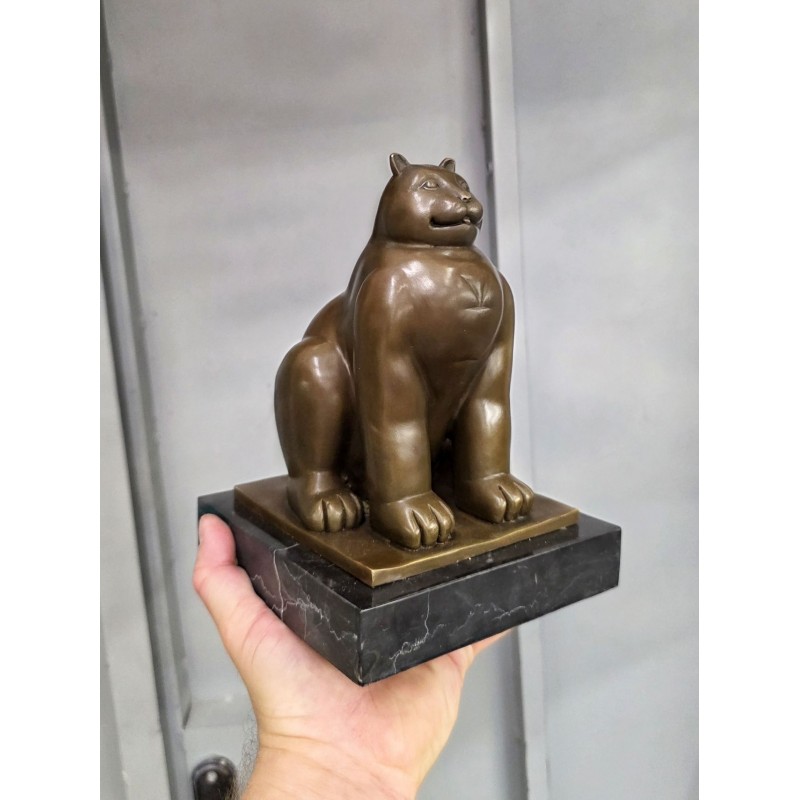 Сидящий кот (Ботеро, 21см)