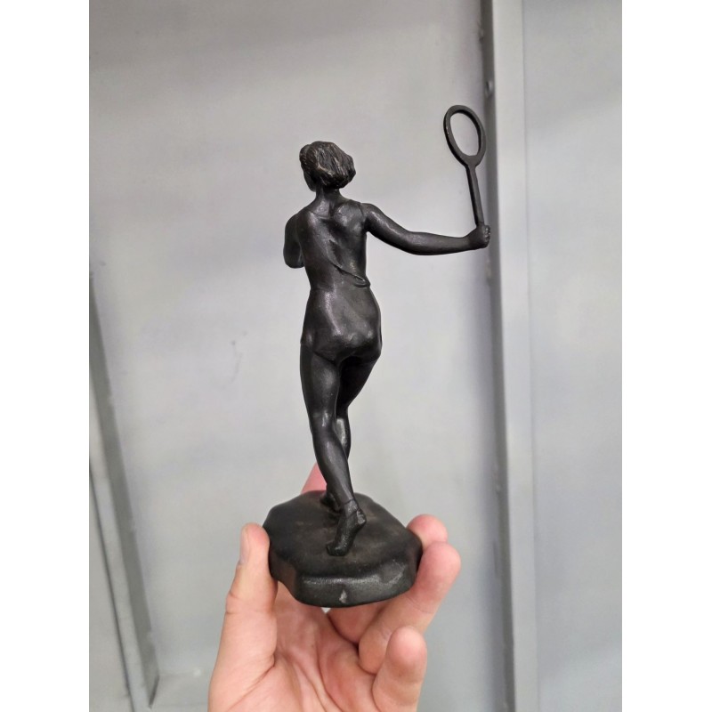 Статуэтка антикварная "Теннисистка. Касли, 1957г. Оригинал"