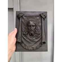 Статуэтка антикварная "Спас Нерукотворный (Касли, 1909г)"