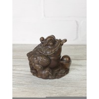 Статуэтка "Денежная жаба (12см, корич.)"