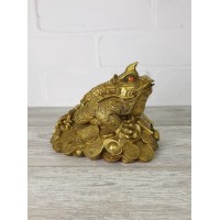 Статуэтка "Денежная жаба с рогом (изобилия)"